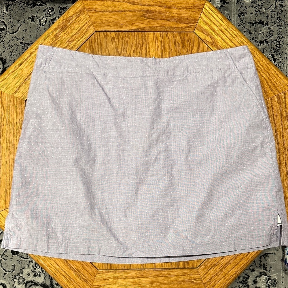 *LADY HAGEN* Soft Blue x White Polka Dots Skort Size 12